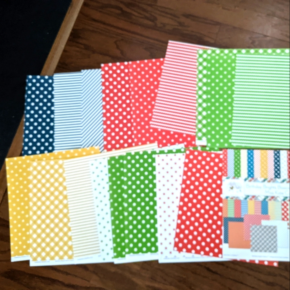 Birthday / Summer/ Any occasion Colorful Scrapbook lot